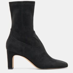 Dolce Vita ROAN - Black SUEDE Heeled Boots for Women - IN STORES NOW.